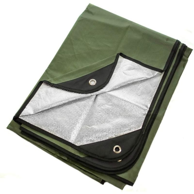 Survival Blanket Reflective - 【TRAVEL ESSENTIAL】Waterproof, Windproof Insulated Tarp-Reusable Heavy