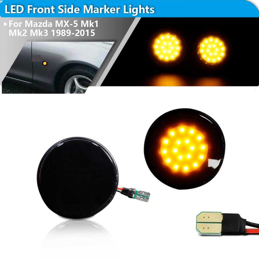 Signal Panel Orange - 2pcs iJDM LED Front Side Marker