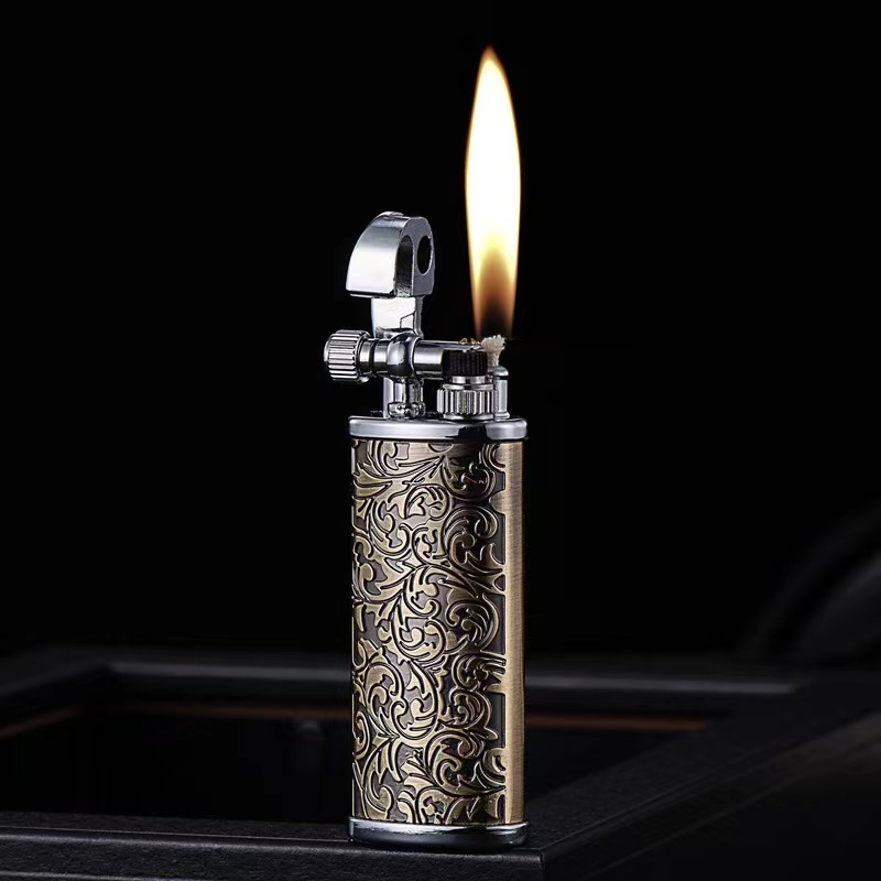 Fire Starting Kit - Retro Flint Kerosene Flame Lighter, Metal
