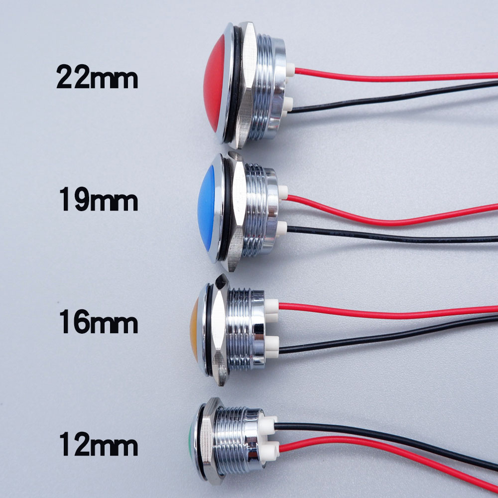 Metal LED Indicator Light 12mm - огляд і ціна Signal Panel Orange