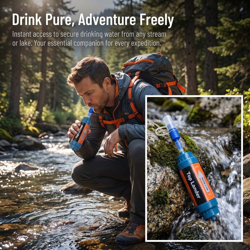 Mini Mini Water Filter Straw S - огляд і ціна Water Purification Straw