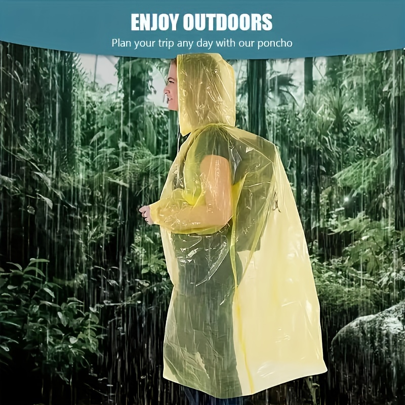 5/10Pcs Disposable Waterproof  - огляд і ціна Emergency Poncho Rain