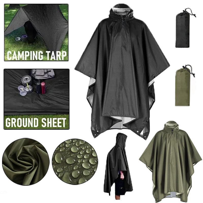 Outdoor 3 In 1 Military Rainco - огляд і ціна Emergency Poncho Rain