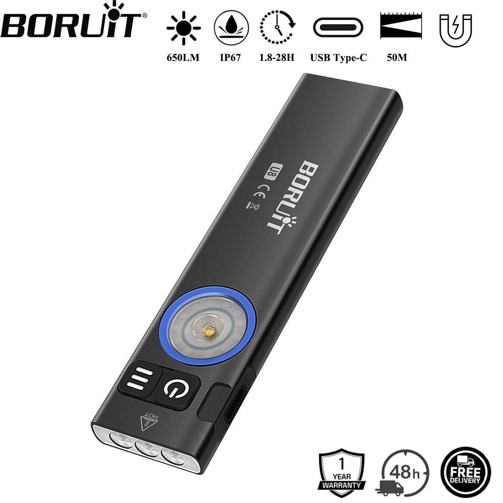 BORUiT U8 650LM EDC LED Flashl - огляд і ціна Fishing Kit Compact