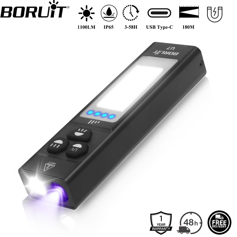 BORUiT U7 UV LED EDC Flashligh - огляд і ціна Fishing Kit Compact
