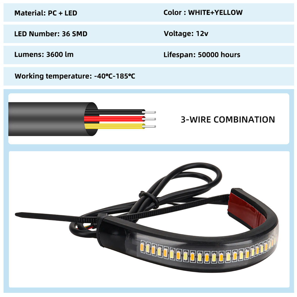 2 Pcs 12V LED Motorcycle Turn  - огляд і ціна Sos Light Strobe