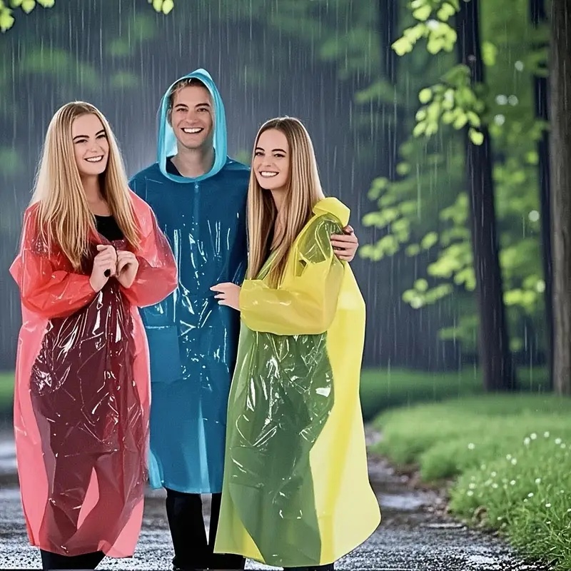 15/30Pcs Random Color Disposab - огляд і ціна Emergency Poncho Rain