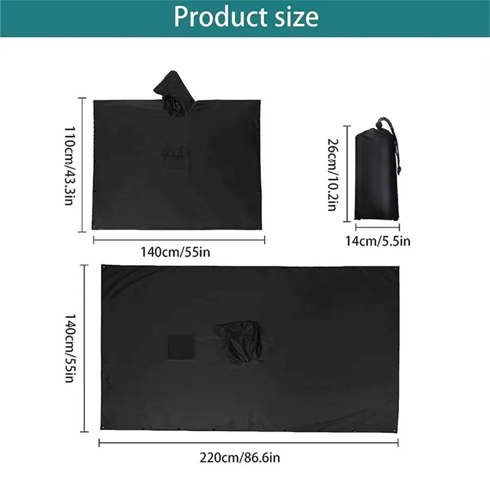 3 In 1 Outdoor Military Rainco - огляд і ціна Emergency Poncho Rain
