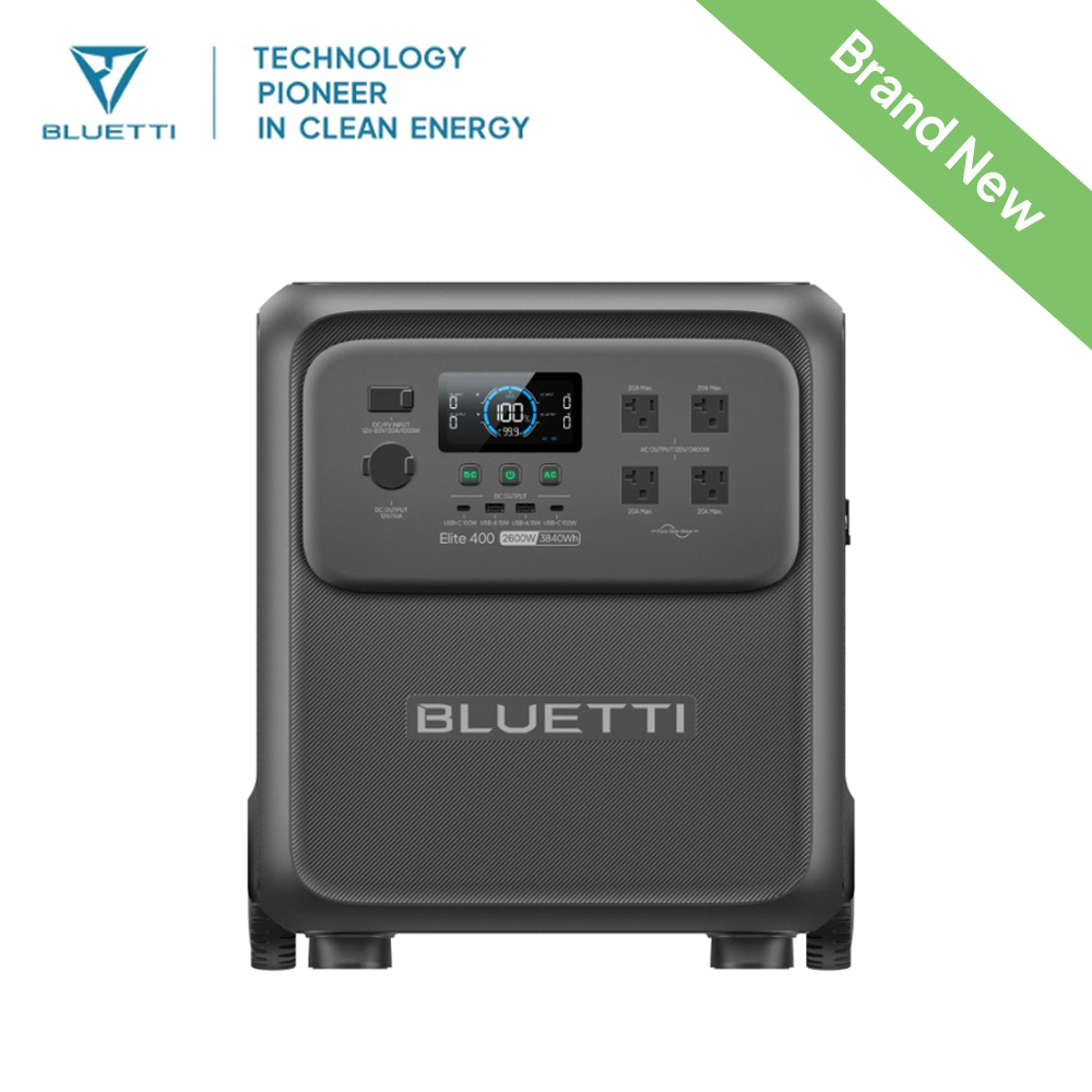 BLUETTI Elite 400 2600W 3840Wh - огляд і ціна Solar Emergency Charger