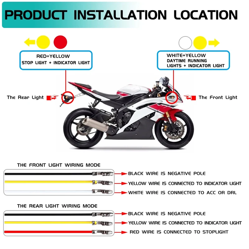 Motorcycle LED Turn Signals Li - огляд і ціна Sos Light Strobe