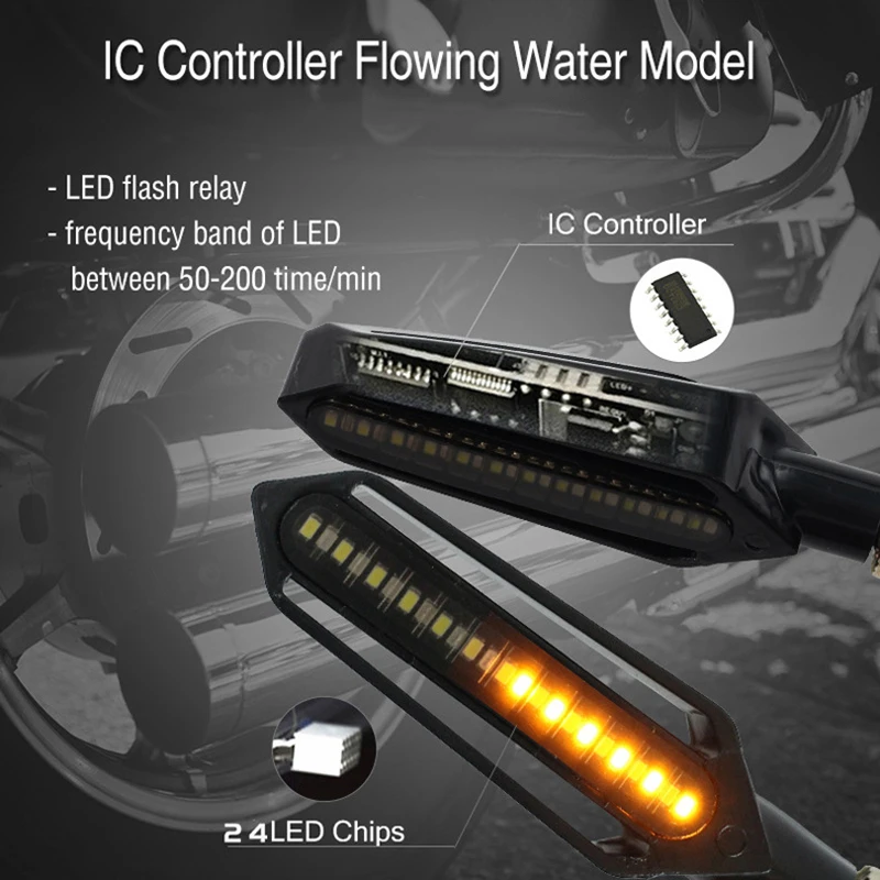 Motorcycle LED Turn Signals Li - огляд і ціна Sos Light Strobe