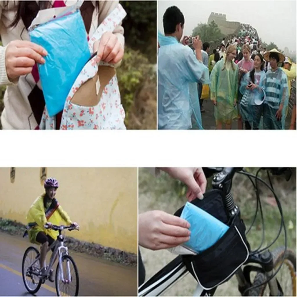 5/10PC Disposable Raincoat Adu - огляд і ціна Emergency Poncho Rain
