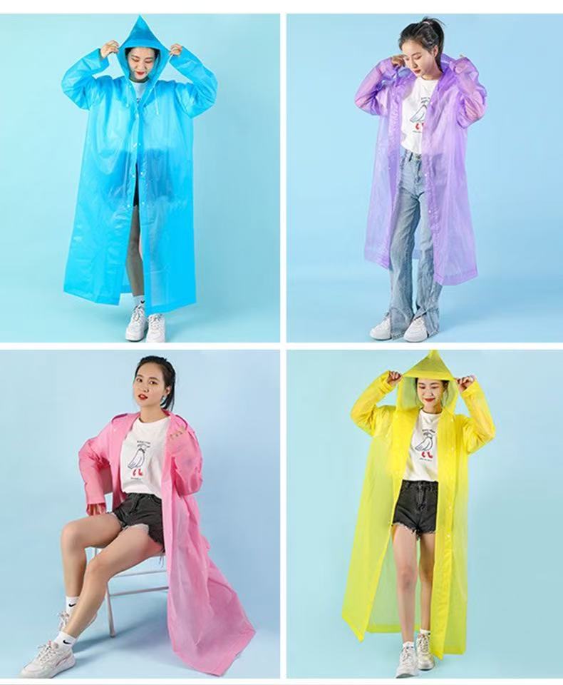 10Pcs Disposable Thick PE Rain - огляд і ціна Emergency Poncho Rain