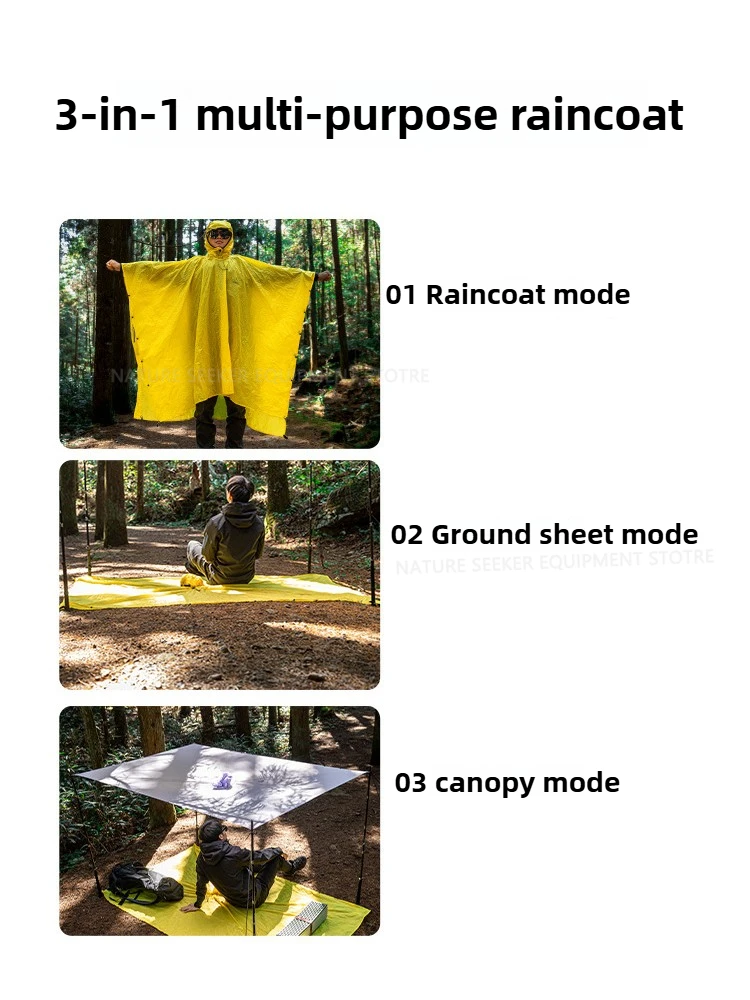 15D/210T Raincoat Waterproof R - огляд і ціна Emergency Poncho Rain