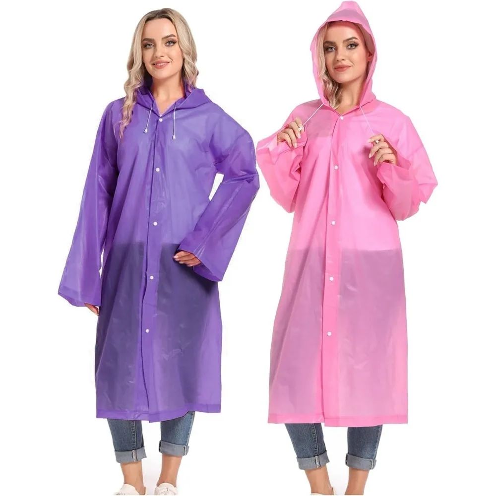 1/2PCS Compact Reusable Rain  - огляд і ціна Emergency Poncho Rain