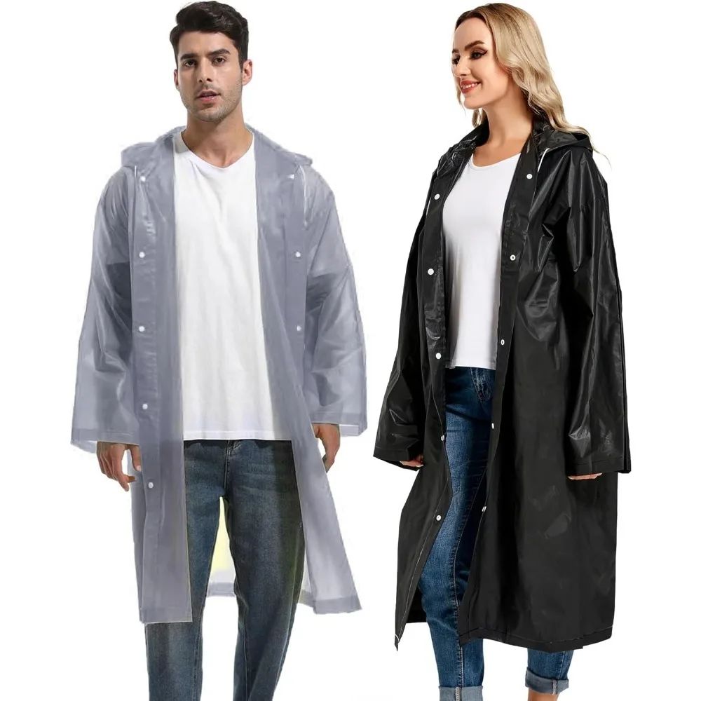 1/2PCS Compact Reusable Rain  - огляд і ціна Emergency Poncho Rain